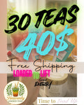 30 Full Size Loaded Tea To Go At Home ( ZERO Sugar ) Fills 32 Oz | Keto Friendly Full flavor Nutrition + ENERGY | Sugar Free Teas
