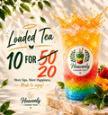 10 Pack Loaded Tea To Go At Home ( ZERO Sugar ) Fills 32 Oz | Keto Friendly Full of flavor Nutrition + ENERGY | Sugar Free Teas