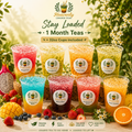 Month Supply | Individual Loaded Tea To Go At Home ( ZERO Sugar ) Fills 32 Oz | Keto Friendly Full flavor Nutrition ENERGY Sugar Free Teas