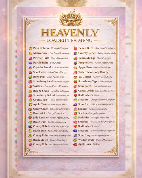 Month Supply | Individual Loaded Tea To Go At Home ( ZERO Sugar ) Fills 32 Oz | Keto Friendly Full flavor Nutrition ENERGY Sugar Free Teas