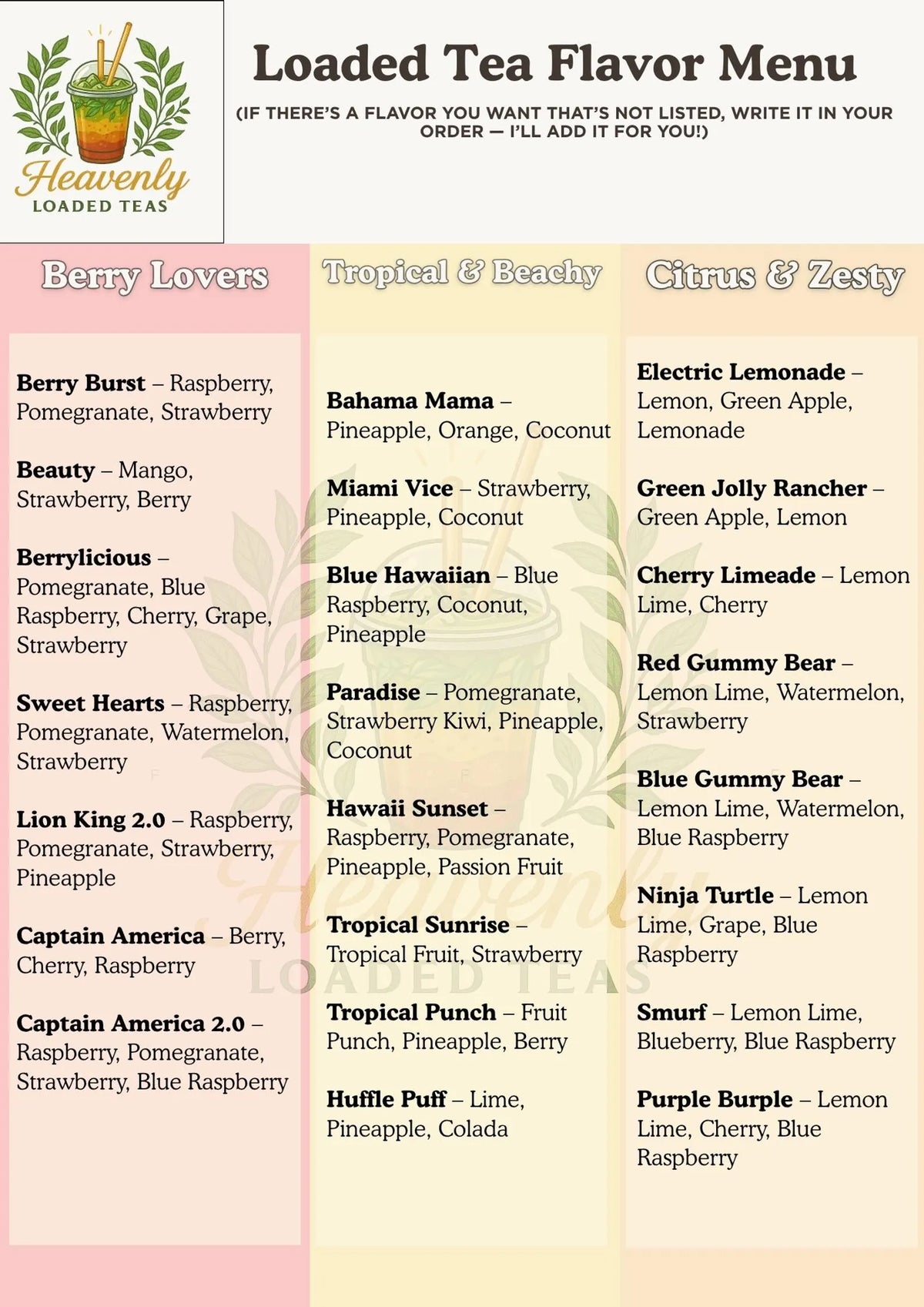 Grapevine Loaded Tea 50 Pack | Mega Loaded Tea To Go At Home ( ZERO Sugar ) Fills 32 Oz | K ...